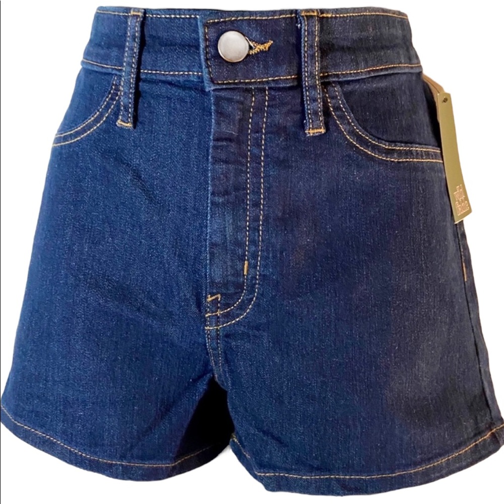 Wild Fable NWT High Waist Jean Shorts Dark Wash Cotton Poly Spandex Size 8